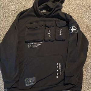 Black Graphic Hoodie